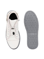 White Lace-Up Boots for Men