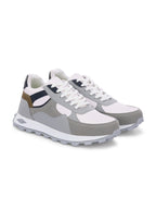 Grey Casual Sneakers Lace-Up Shoes for Men