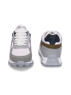 Grey Casual Sneakers Lace-Up Shoes for Men
