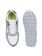 Grey Casual Sneakers Lace-Up Shoes for Men