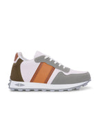 White-Tan Casual Sneakers Lace-Up Shoes for Men
