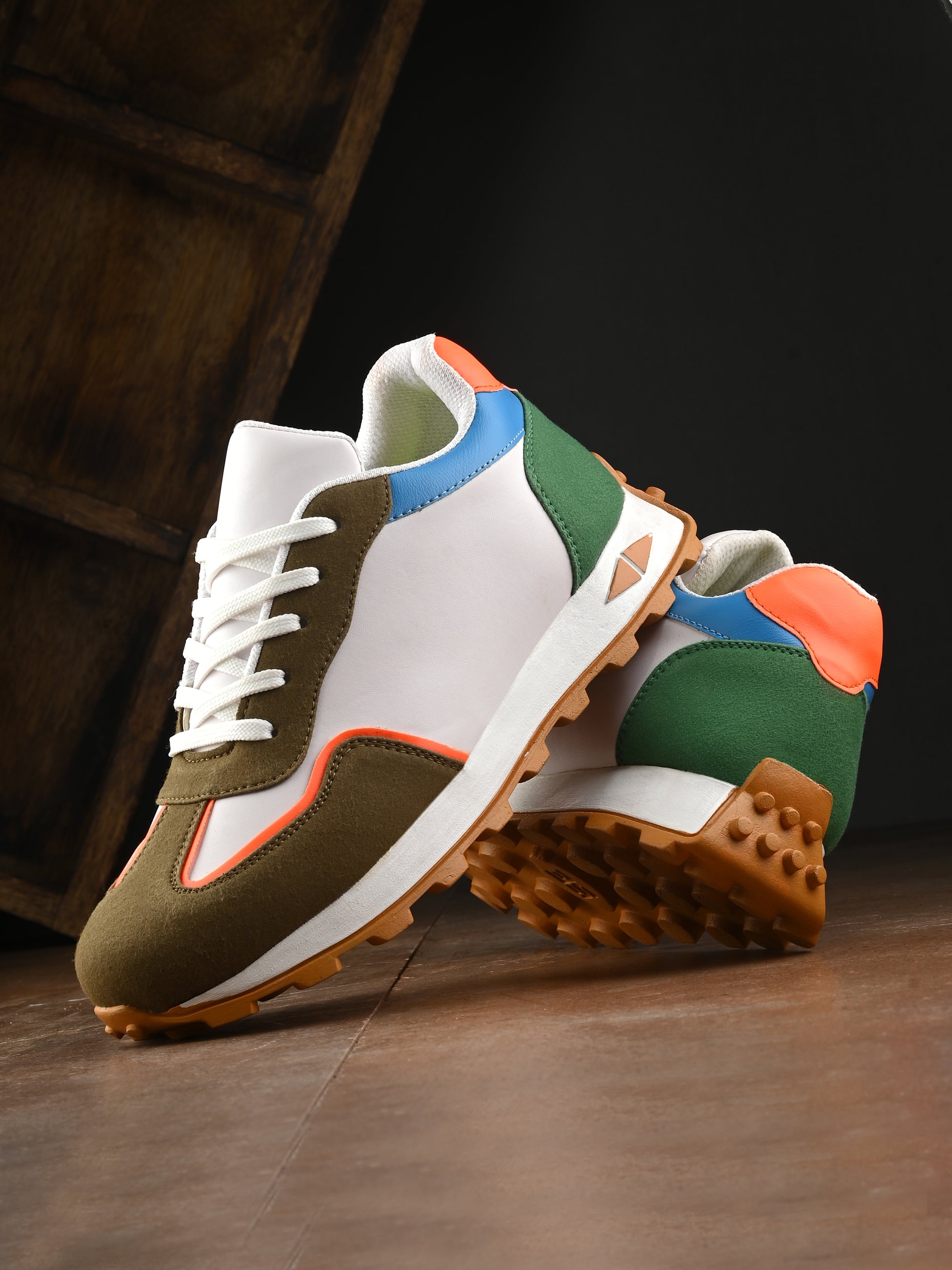 Urban Trek Multi-Tone Suede Sneakers