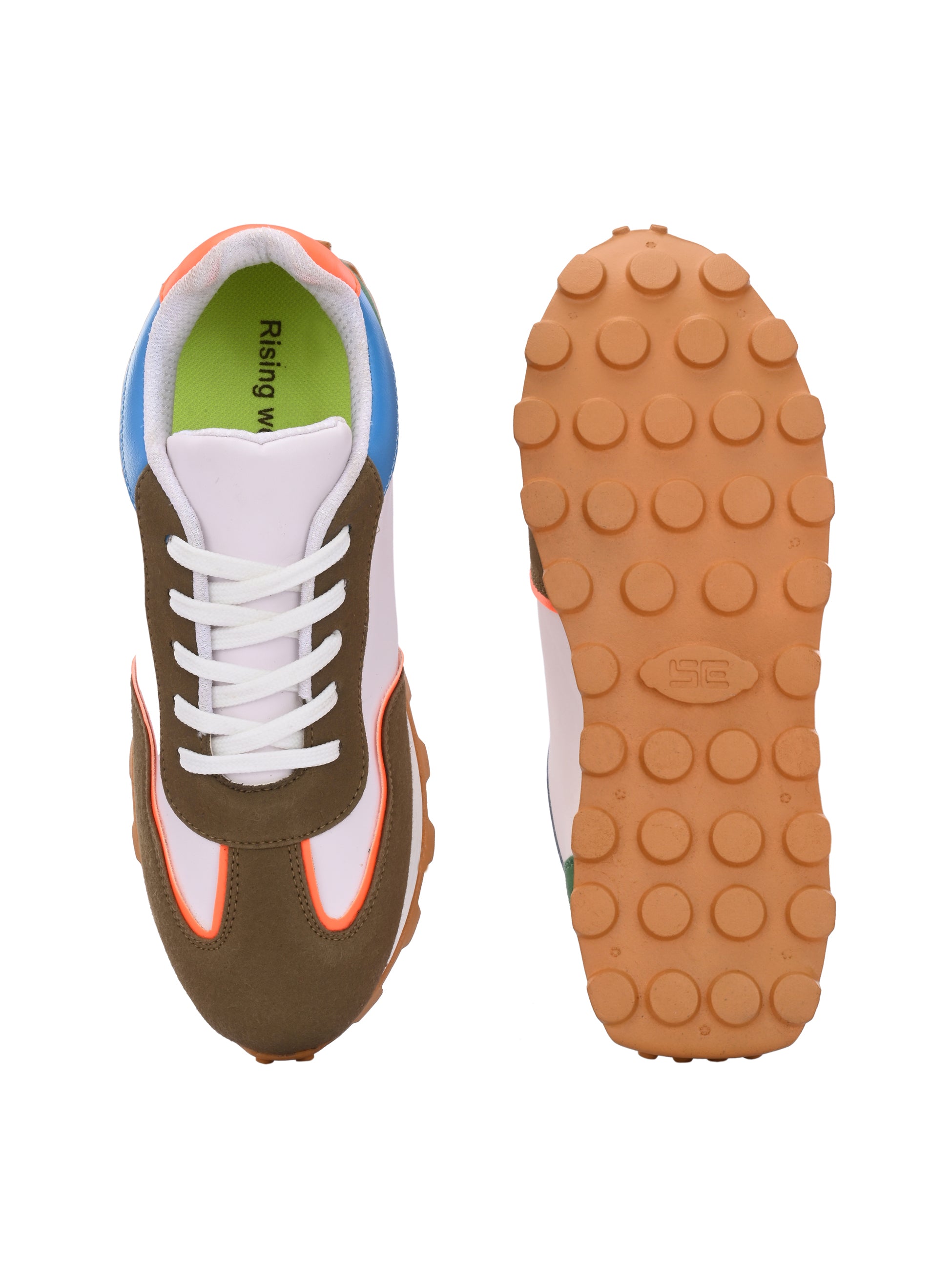 Urban Trek Multi-Tone Suede Sneakers